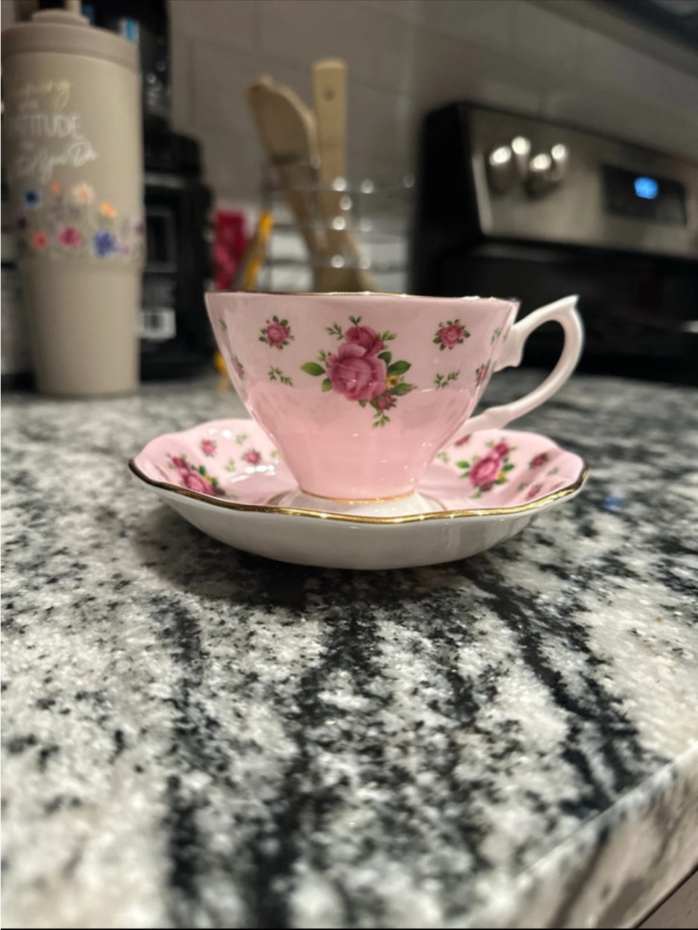 Royal Albert New Country Roses Teacup and Saucer China Set